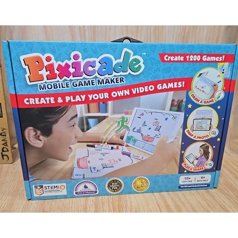 NEW, SEALED Pixicade Plus Mobile Game Maker. Create Unlimited games!